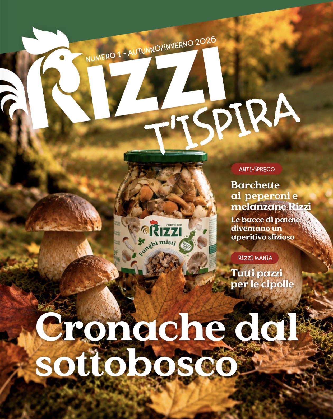 Copertina RIZZI T’ISPIRA, numero 1, Autunno / Inverno 2026: Cronache dal sottobosco